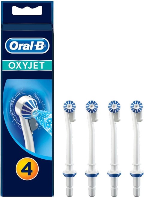 Oral-B | ED 17-4 | Toothbrush Heads, OxyJet | Heads | For adults | Number of brush heads included 4 | White