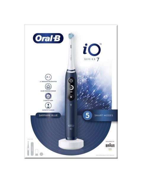 Oral-B | Elektryczna szczoteczka do zębów | Seria iO7 | Akumulatorowa | Dla dorosłych | Liczba główek szczoteczki w zestawie 1 |