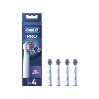 Oral-B | Wymienne główki szczoteczki do zębów | EB18-4 3D White Pro | Główki | Dla dorosłych | Liczba główek szczoteczki w zesta