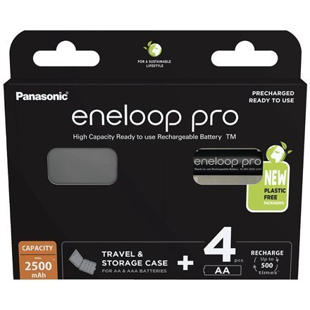 Panasonic | AA | 2500 mAh | 4 szt. | ENELOOP BK-3HCDEC4BE