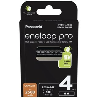 Panasonic | AA | 2500 mAh | 4 sztuki | ENELOOP Pro BK-3HCDE/4BE