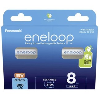 Panasonic | AAA | 800 mAh | 8 sztuk | ENELOOP BK-4MCDE/8BE