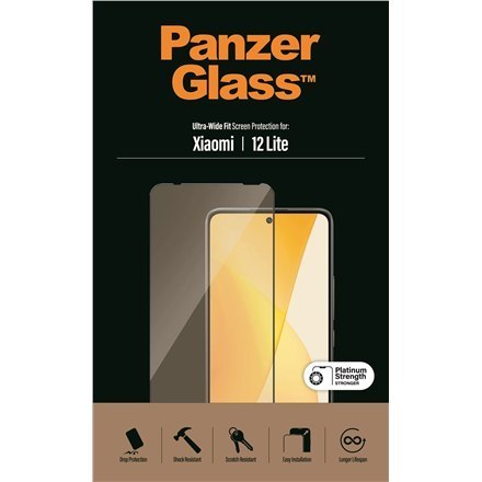 PanzerGlass | Ochraniacz ekranu - szkło | Xiaomi 12 Lite | Szkło | Czarny | Przezroczysty