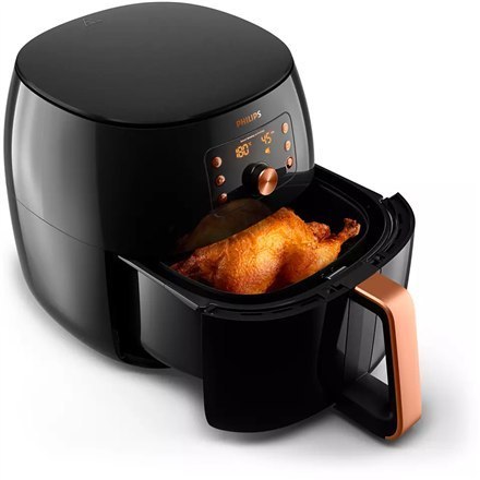 Philips | Premium Airfryer XXL | HD9867/90 | Moc 2225 W | Pojemność 7,3 L | Technologia Smart Sensing | Czarny