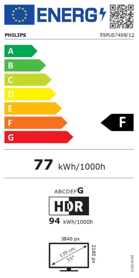 Philips LED TV | 55PUS7409/12 | 55 | Smart TV | GOOGLE TV | 4K UHD