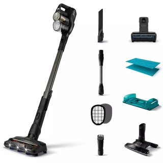 Philips | Vacuum cleaner | XC8349/01	Aqua Plus | Cordless operating | Handstick | - W | 25 V | Operating time (max) 80 min | Bla