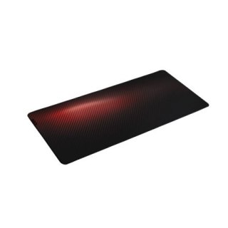 Podkładka pod mysz Genesis Carbon 500 Ultra Blaze o wymiarach 110 cm x 45 cm x 0,25 cm w kolorze czarno-czerwonym, wykonana z ma