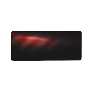 Podkładka pod mysz Genesis Carbon 500 Ultra Blaze o wymiarach 110 cm x 45 cm x 0,25 cm w kolorze czarno-czerwonym, wykonana z ma