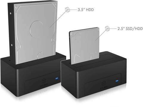 Raidsonic | Stacja dokująca HDD | 2,5" / 3,5" współdzielona | SATA 6Gb/s