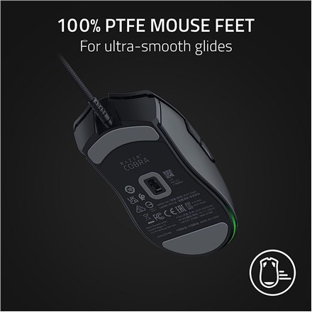 Razer | Gaming Mouse | Wired | Cobra | Optical | Gaming Mouse | Black | Yes