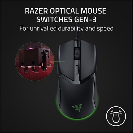 Razer | Gaming Mouse | Wired | Cobra | Optical | Gaming Mouse | Black | Yes