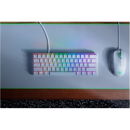 Razer | Huntsman Mini | Klawiatura dla graczy | Podświetlenie LED RGB | US | Mercury White | Przewodowa