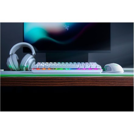 Razer | Huntsman Mini | Klawiatura dla graczy | Podświetlenie LED RGB | US | Mercury White | Przewodowa