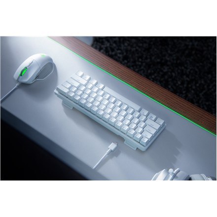 Razer | Huntsman Mini | Klawiatura dla graczy | Podświetlenie LED RGB | US | Mercury White | Przewodowa