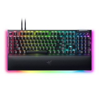 Razer | Mechaniczna klawiatura do gier | BlackWidow V4 Pro | Klawiatura do gier | Podświetlenie LED RGB | USA | Przewodowa | Cza