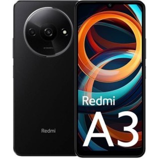 Redmi A3 w kolorze Midnight Black, Dual SIM, 6.71" IPS LCD, 720x1600 pikseli, 2.2 GHz i 1.6 GHz, 64 GB / 3 GB RAM, Android 14, m