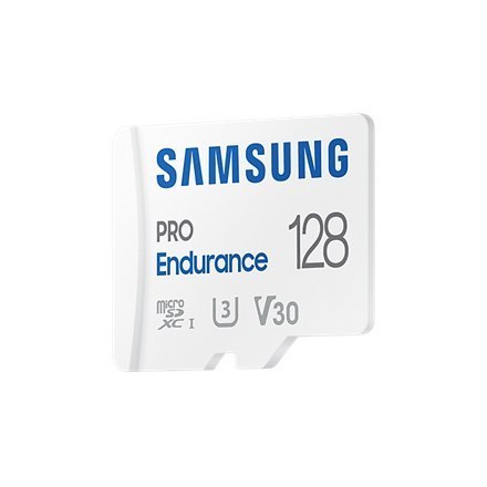 Samsung | PRO Endurance | MB-MJ128KA/EU | 128 GB | Karta pamięci microSD | Pamięć flash klasy U3, V30, Class 10 | Adapter SD