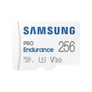 Samsung | PRO Endurance | MB-MJ256KA/EU | 256 GB | Karta pamięci microSD | Pamięć flash klasy U3, V30, Class 10 | Adapter SD