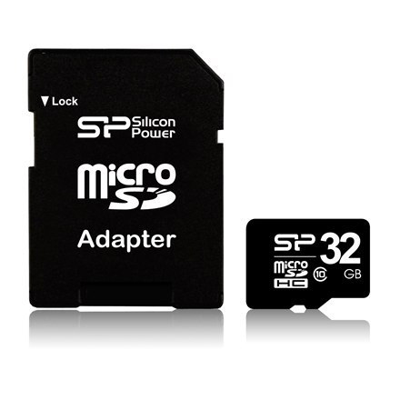 Silicon Power | 32 GB | MicroSDHC | Pamięć flash klasy 10 | Adapter SD