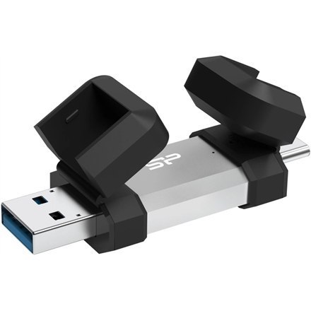 Silicon Power Dual USB Drive | Mobile C51 | 128 GB | USB Type-A i USB Type-C | Srebrny