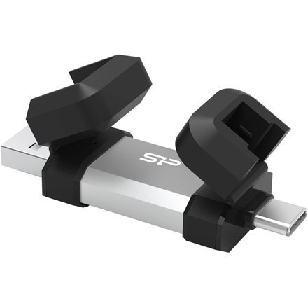 Silicon Power Dual USB Drive | Mobile C51 | 128 GB | USB Type-A i USB Type-C | Srebrny