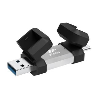 Silicon Power Dual USB Drive | Mobile C51 | 256 GB | USB Type-A i USB Type-C | Srebrny