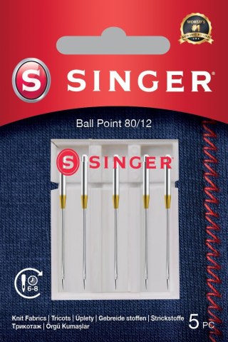 Singer | Igła Ball Point 80/12 5PK do dzianin