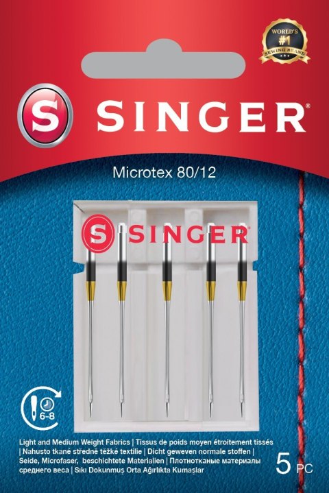 Singer | Igła Microtex 80/12 5PK