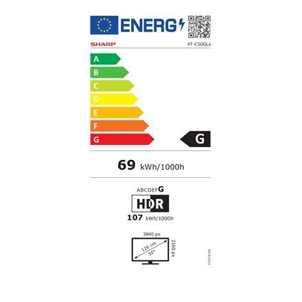 Smart TV Sharp 55EQ4EA 55" 139 cm 4K UHD (2160p) Android TV