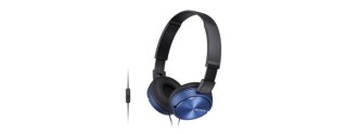 Sony | MDR-ZX310AP | Seria ZX | Przewodowe | Nauszne | Niebieskie