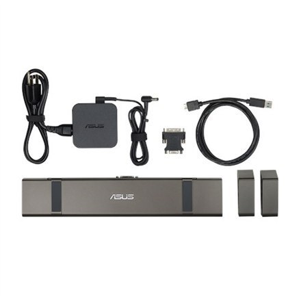 Stacja dokująca Asus USB 3.0 HZ-3B z portem Ethernet LAN (RJ-45), 1 portem USB 3.0 (3.1 Gen 1) typu C, 1 portem HDMI