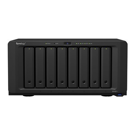 Synology | Tower NAS | DS1821+ | Do 8 HDD/SSD Hot-Swap | AMD Ryzen | Ryzen V1500B Quad Core | Częstotliwość procesora 2,2 GHz |