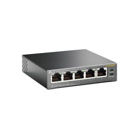 TP-LINK | Switch | TL-SG1005P | Niezarządzalny | Desktop | Porty 1 Gb/s (RJ-45) w liczbie 5 | Porty PoE w liczbie 4 | Typ zasila