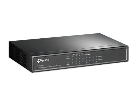 TP-LINK | Switch | TL-SG1008P | Niezarządzalny | Desktop | Porty 1 Gb/s (RJ-45) w liczbie 8 | Porty PoE w liczbie 4 | Typ zasila