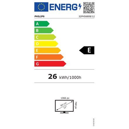 Telewizor Philips | 32PHS6808 | 81 cm | 32" | 720p | Nowy system operacyjny