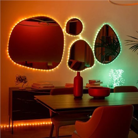 Twinkly|Dots Smart LED Lights 60 RGB (Multicolor), zasilane przez USB, 3m, przezroczyste|RGB - 16M+ kolorów