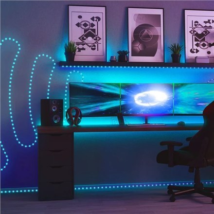 Twinkly|Dots Smart LED Lights 60 RGB (Multicolor), zasilane przez USB, 3m, przezroczyste|RGB - 16M+ kolorów