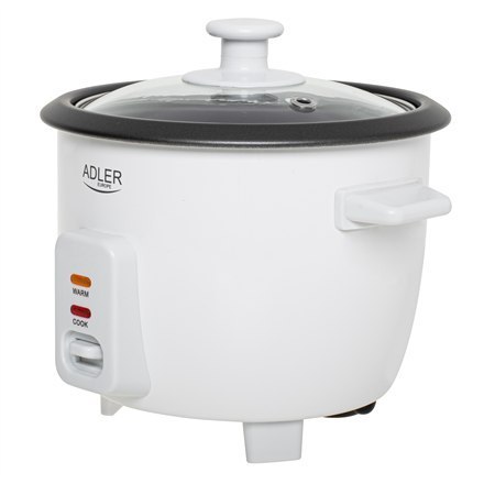 Urządzenie do gotowania ryżu Adler | AD 6418 | 300 W | 0,6 L | Liczba programów 2 | Biały