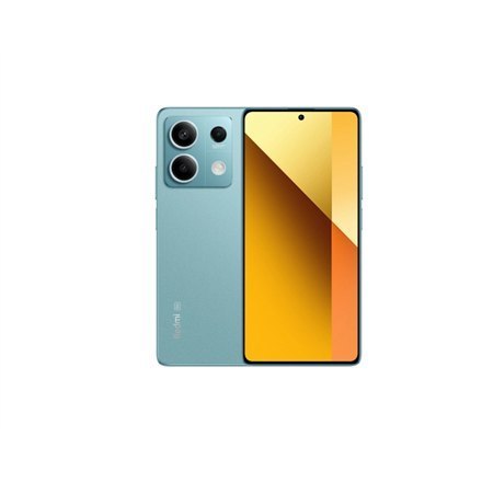 Xiaomi Redmi Note 13 w kolorze Ocean Teal z ekranem 6.67 ", AMOLED 1080 x 2400 pikseli, procesorem Mediatek, 6 GB RAM, 128 GB pa