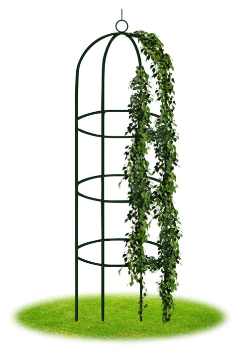 Pergola metalowa kolumna ciemnozielona 190 cm