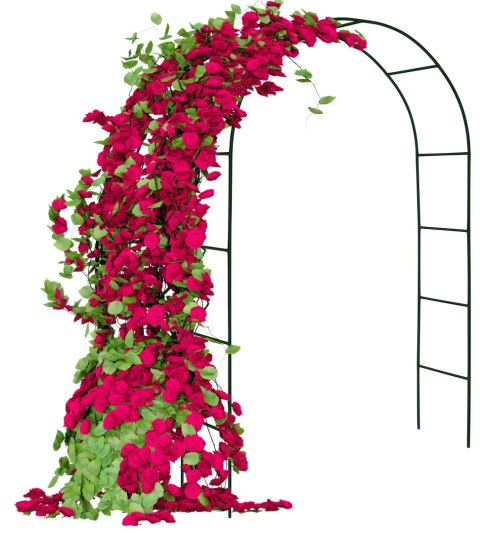 Pergola metalowa łuk czarna 240 cm