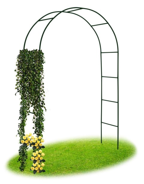 Pergola metalowa łuk czarna 240 cm