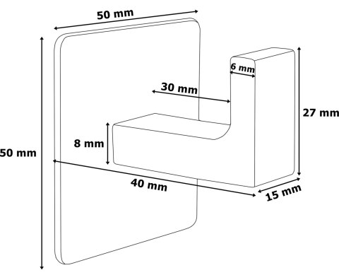 Zestaw 2 wieszaków z aluminium KSANTI czarny