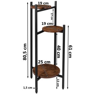 Kwietnik stojący loft Tretorri Rustic stojak na kwiaty