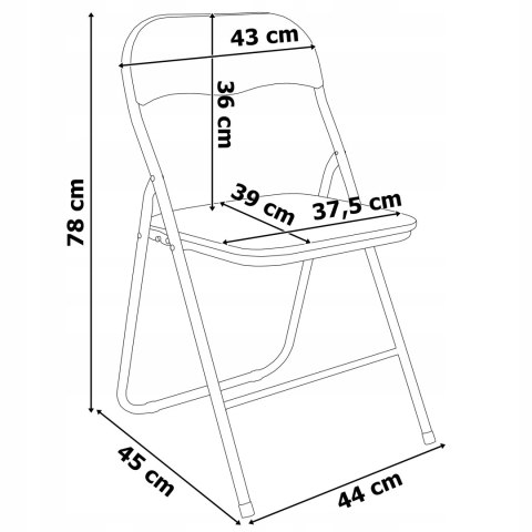 Zestaw cateringowy FETA WHITE 180 cm + 6 krzeseł BASICO