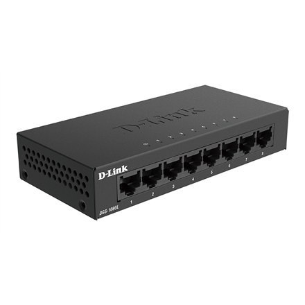 D-Link | Switch | DGS-108GL/E | Niezarządzany | Desktop | Ilość portów 10/100 Mbps (RJ-45) | Ilość portów 1 Gbps (RJ-45) 8 | Ilo