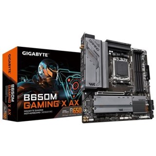 Gigabyte | B650M GAMING X AX 1.1 M/B | Rodzina procesorów AMD | Gniazdo procesora AM5 | DDR5 DIMM | Gniazda pamięci 4 | Obsługiw