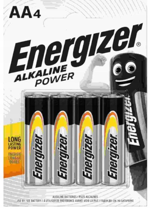 4x Baterie AA 1,5V Alkaline Energizer Power LR6