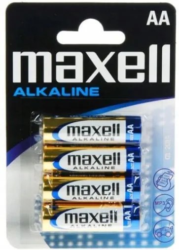 4x Baterie AA 1,5V Alkaline MAXELL LR6