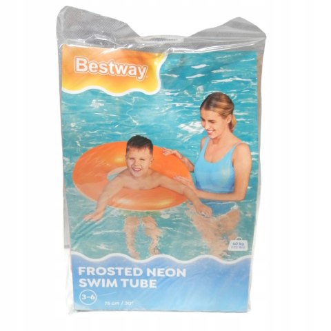 Bestway Kółko koło dmuchane 76cm Neon 36024 P